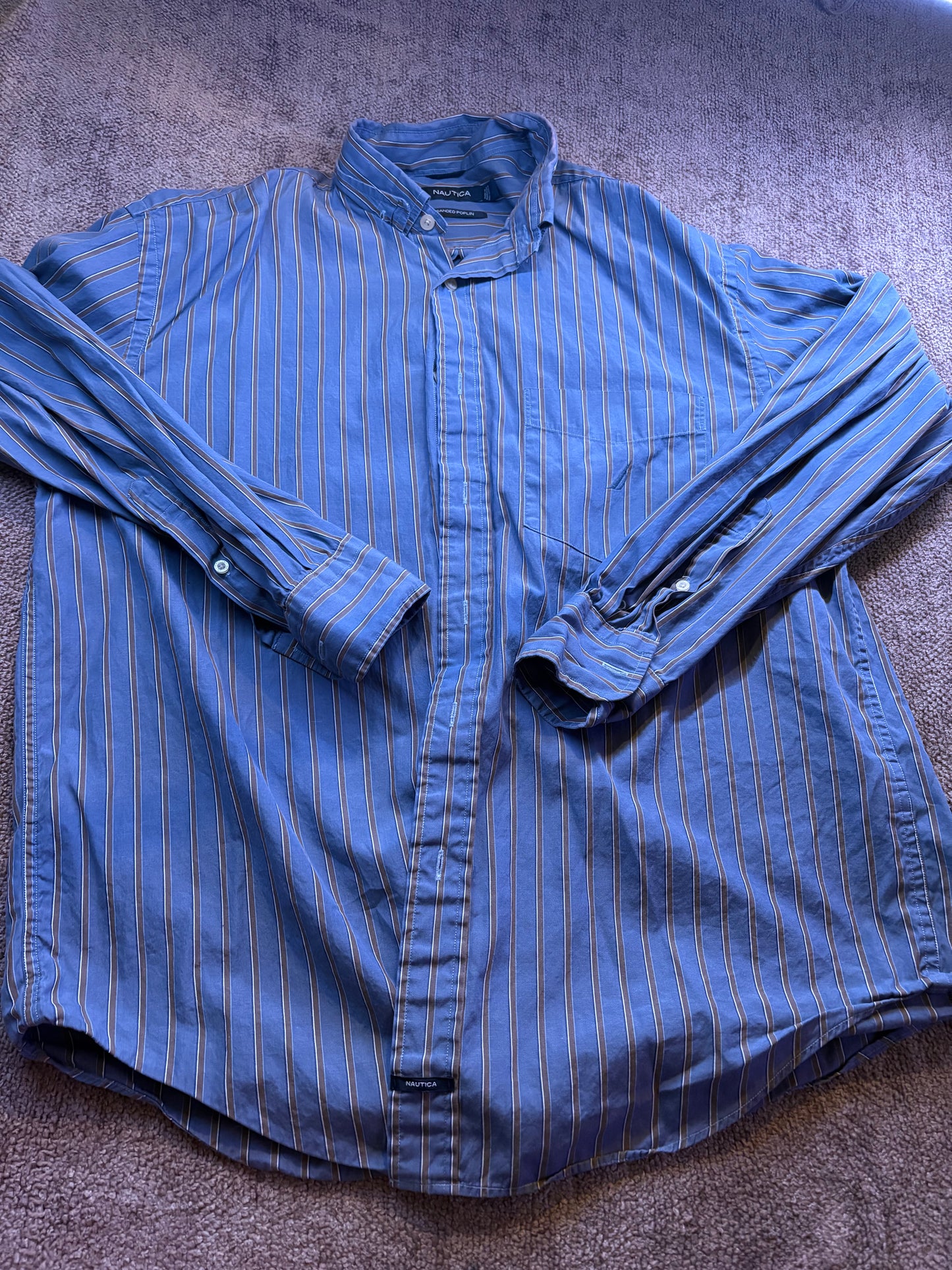 Blue an Grey (button up) (Medium)