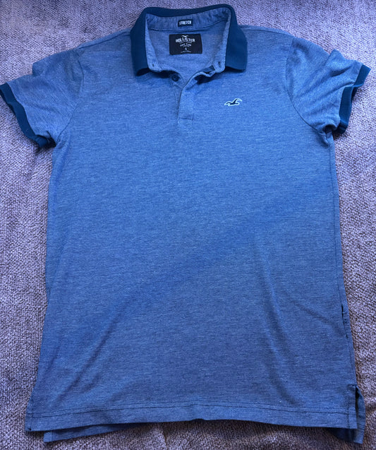Hollister Shirt Gray/Blue (Small)