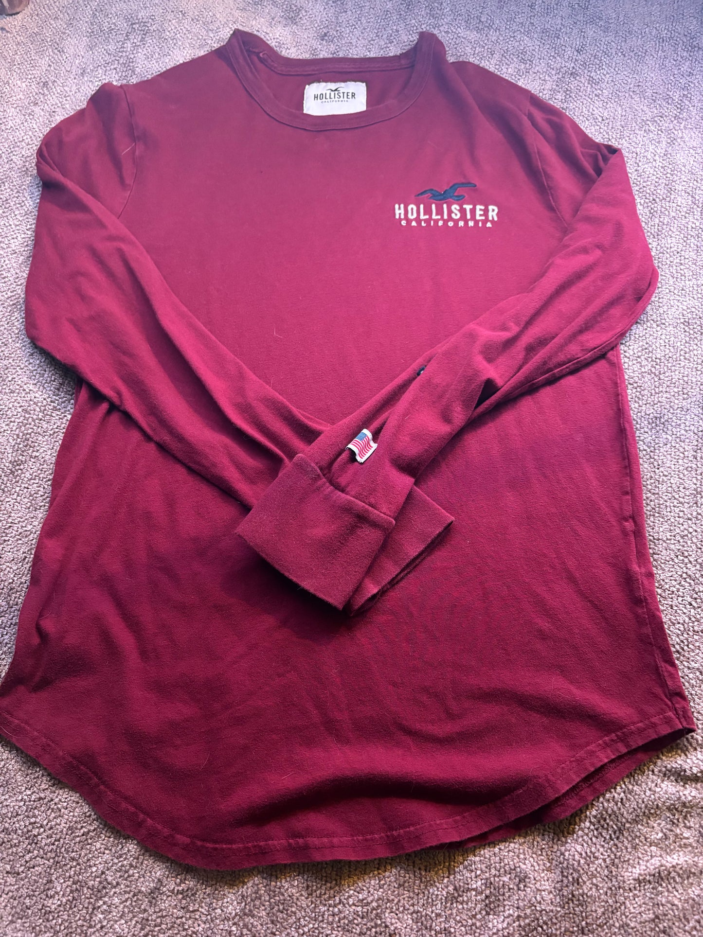 Hollister Red Long sleeve (Medium)